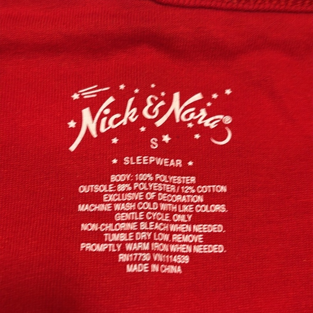 Nick & Nora Red and White Stripe Sock Monkey Footed Onesie Pajamas - Picture 7 of 9